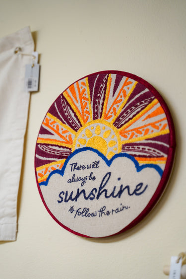 Prerak Sunshine Hand Embroidered Wall Art